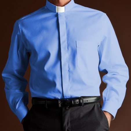 CAMISA SACERDOTAL ALGODÃO