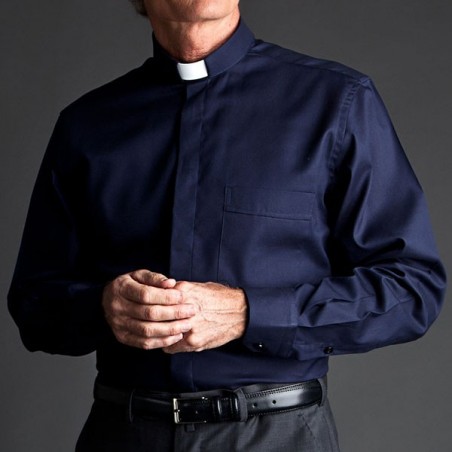 CAMISA SACERDOTAL ALGODÃO