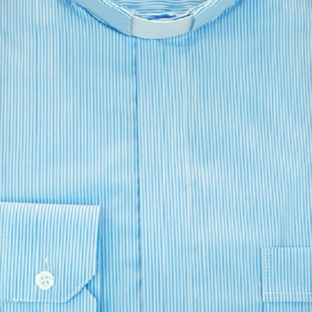 CAMISA SACERDOTAL RISCADA