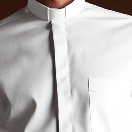 CAMISA SACERDOTAL ALGODÃO
