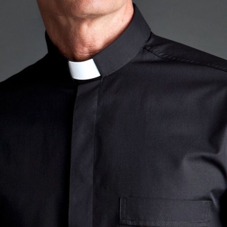 CAMISA SACERDOTAL ALGODÃO