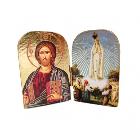 DÍPTICO NOSSA SENHORA DE FÁTIMA