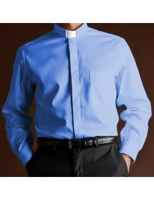 CAMISA SACERDOTAL ALGODÃO