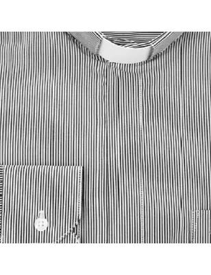 CAMISA SACERDOTAL RISCADA