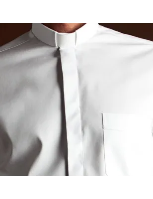 CAMISA SACERDOTAL ALGODÃO