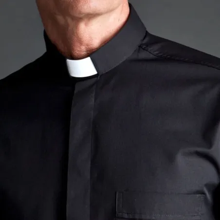 CAMISA SACERDOTAL ALGODÃO